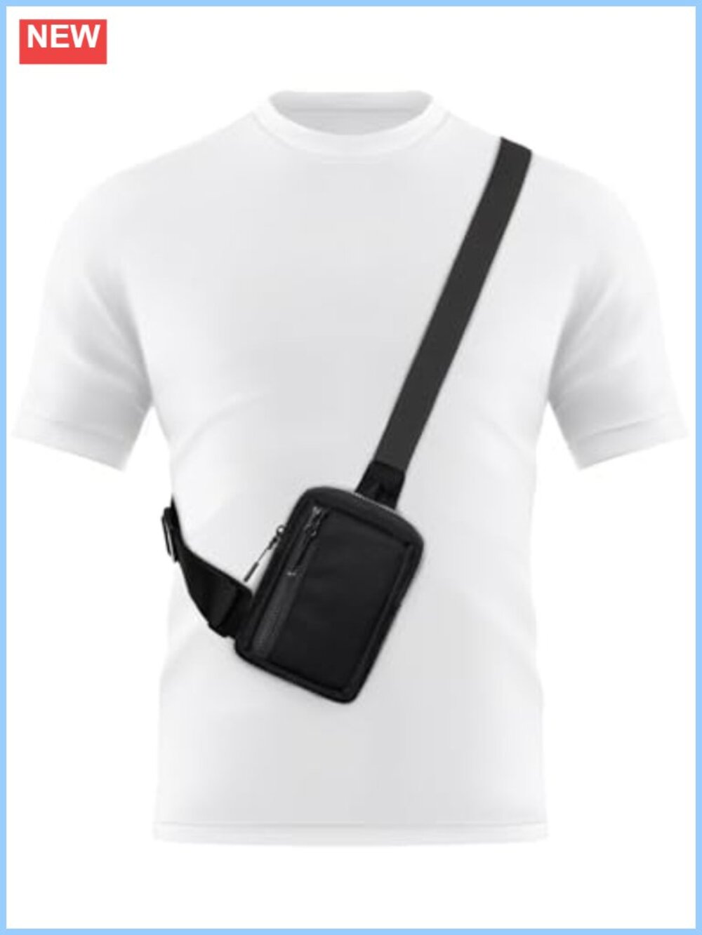 Nylon Mini Sling Bag Crossbody Travel Running Phone Daypack
